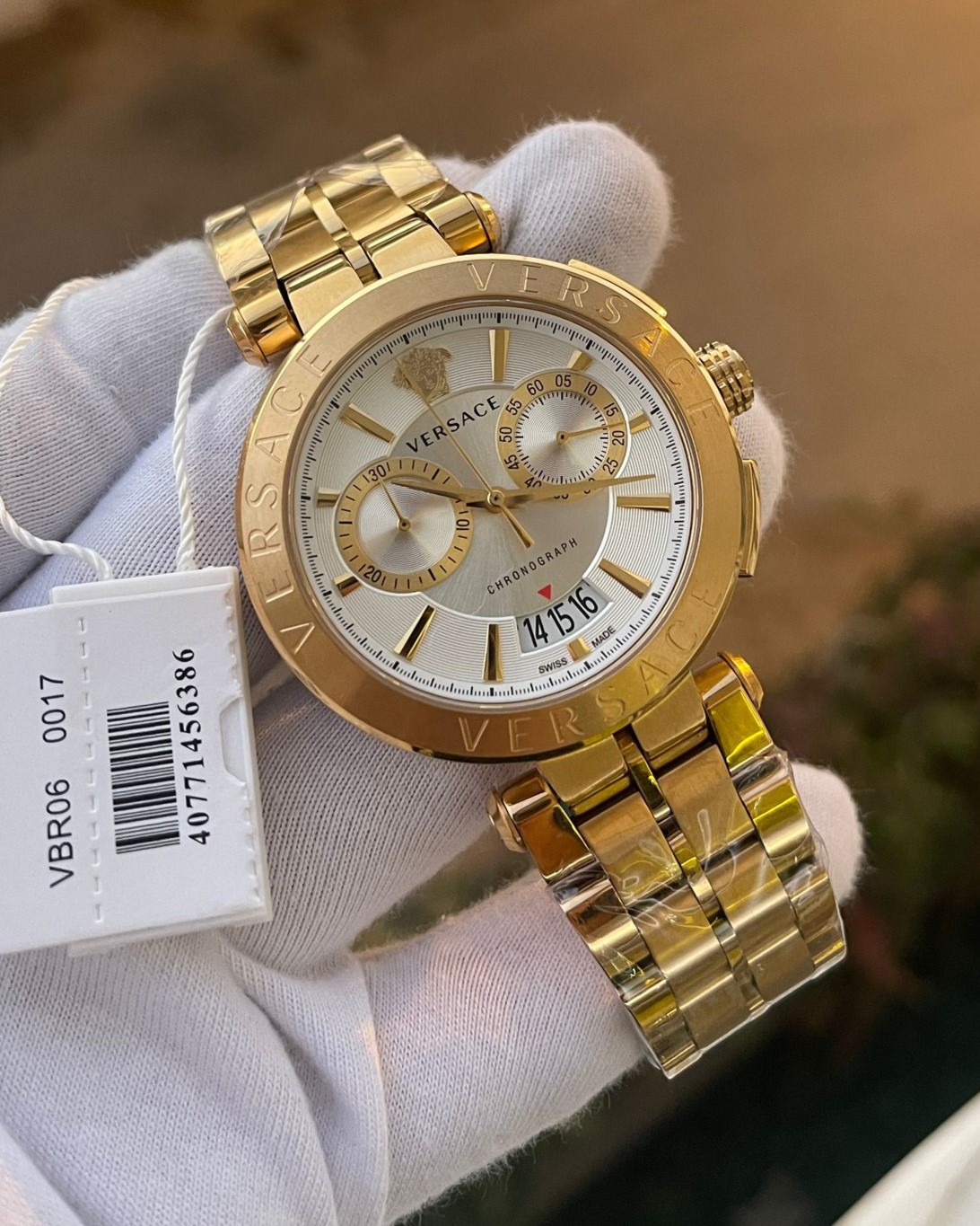 Versace VBR06 Gold Erkek Kol Saati L-1571